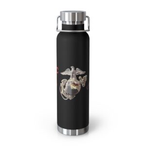 USMC Eagle Globe Anchor 22oz Insulated Water Bottle — Copper Vacuum Thermal Flask
