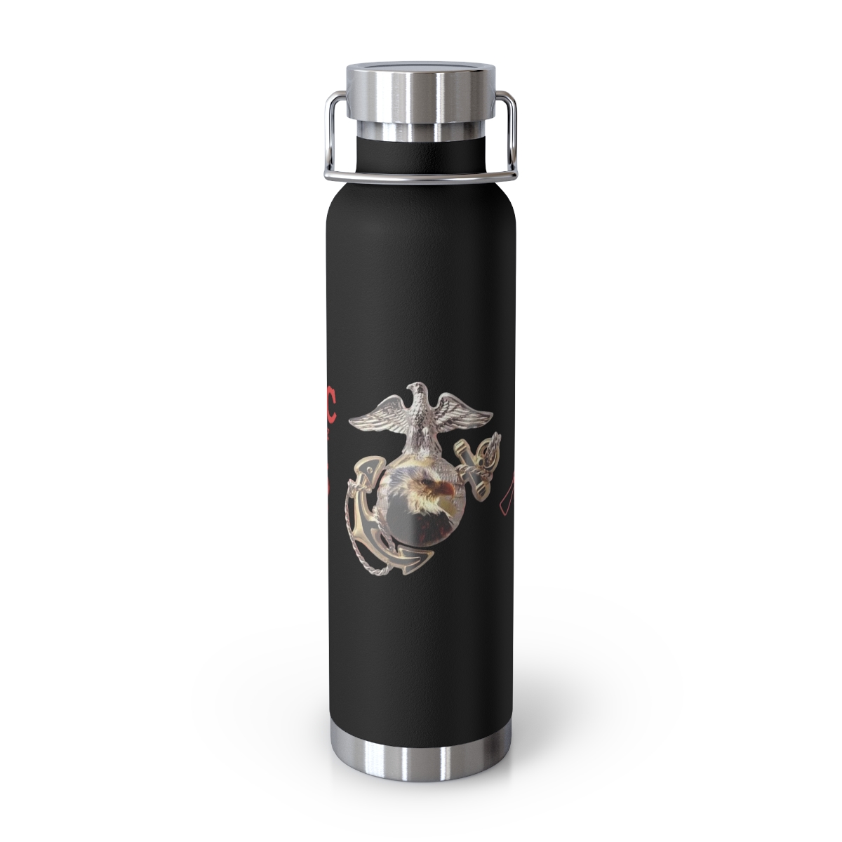 USMC Eagle Globe Anchor 22oz Insulated Water Bottle — Copper Vacuum Thermal Flask