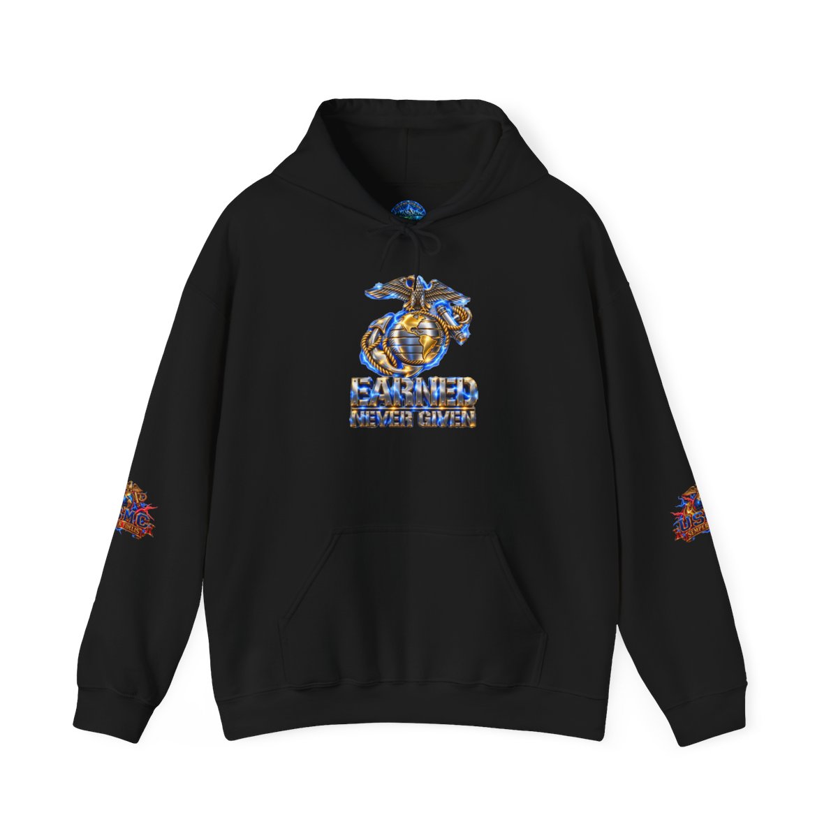 USMC Earned Title Never Given Hoodie