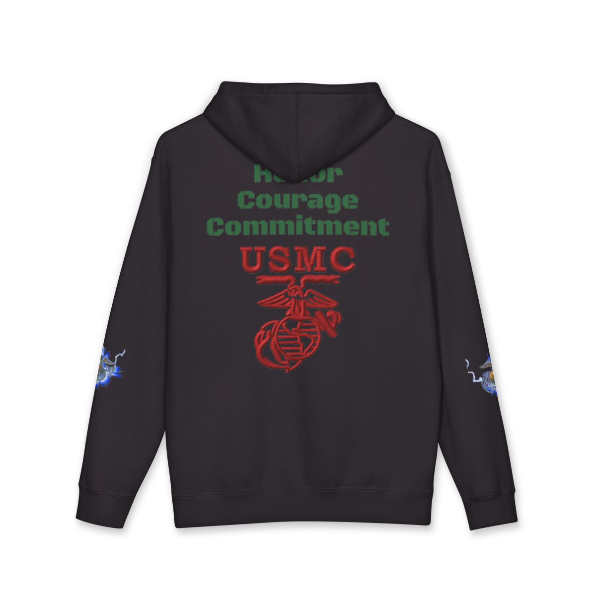 USMC Freedom Hoodie – "One Nation, Many Weapons" Military Pride Pullover — back
