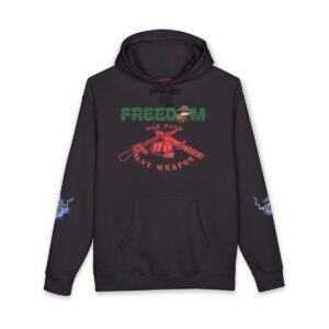 USMC Freedom Hoodie – "One Nation, Many Weapons" Military Pride Pullover