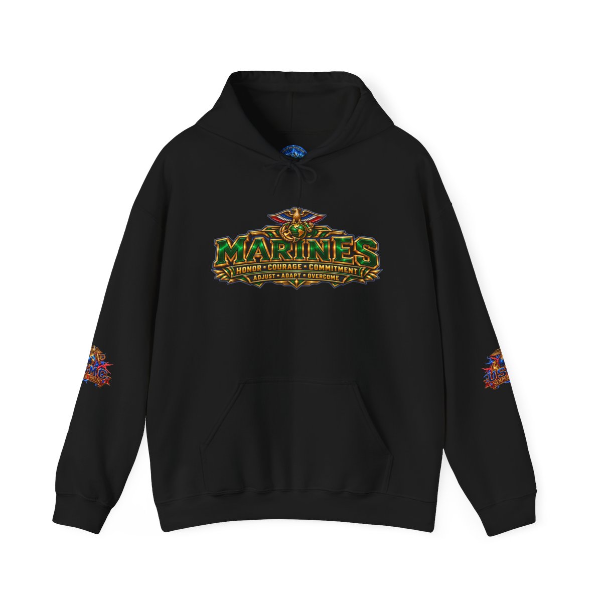 USMC No Better Friend or Enemy Hoodie — front